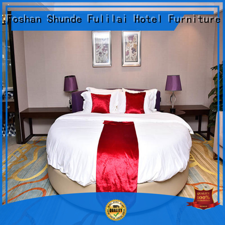 contemporary hotel room wooden Fulilai Brand apartment furniture supplier