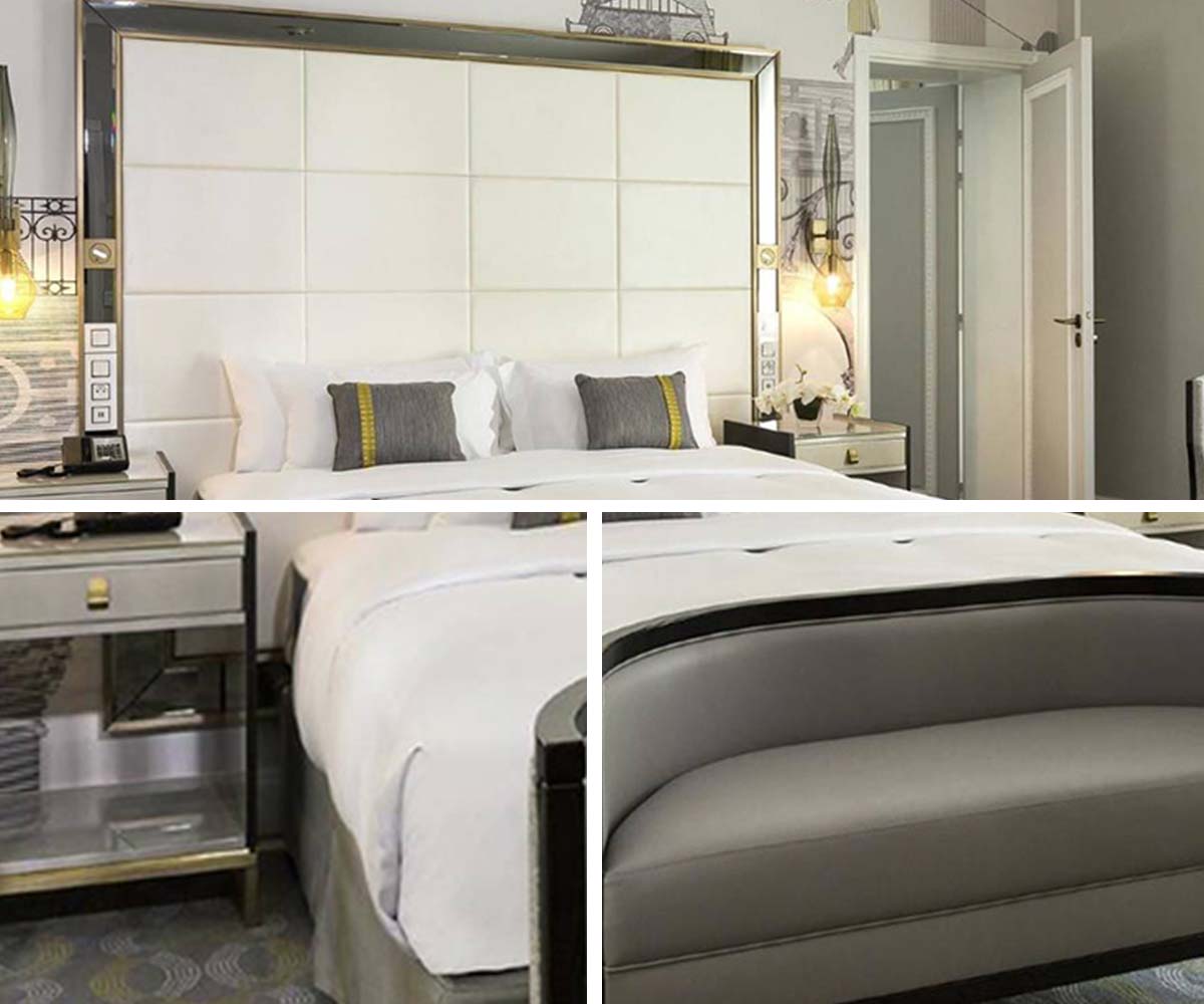 Fulilai western hotel bedroom furniture sets customization for home-4