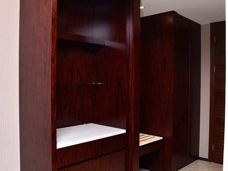 Fulilai install best fitted wardrobes customization for hotel