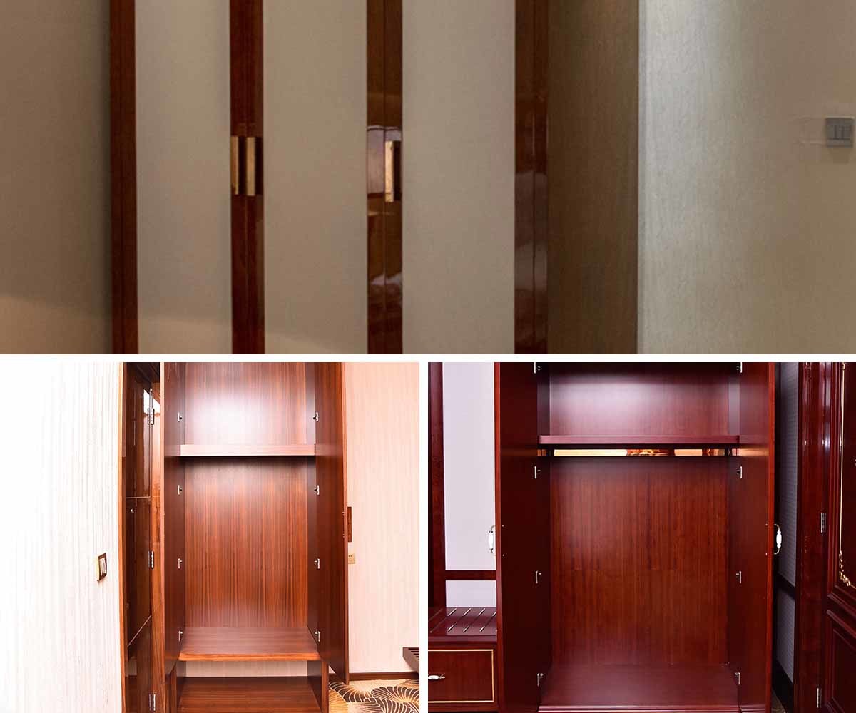 Fulilai wardrobe fitted wardrobe doors customization for room