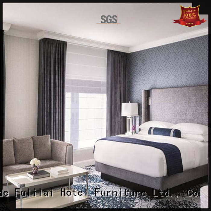Fulilai wooden hotel bedroom furniture supplier for indoor