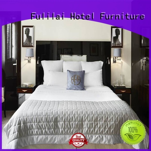 Fulilai classic hotel bedroom furniture sets customization for hotel