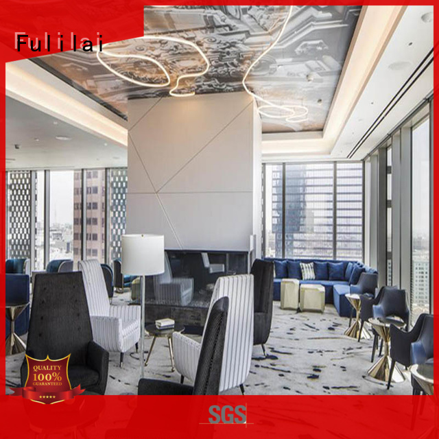 Fulilai quality hotel lobby sofa customization for indoor