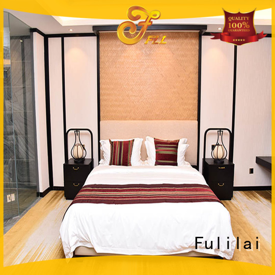 Custom luxury bedroom furniture fulilai factory for home