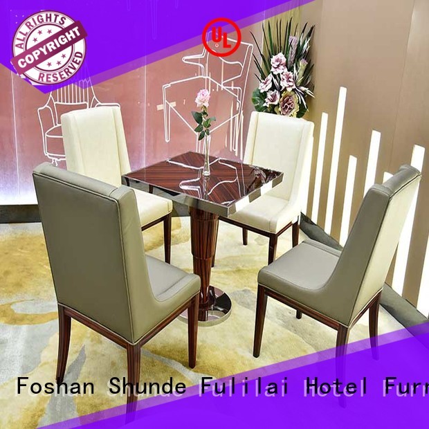 Fulilai wooden restaurant dining tables customization for indoor