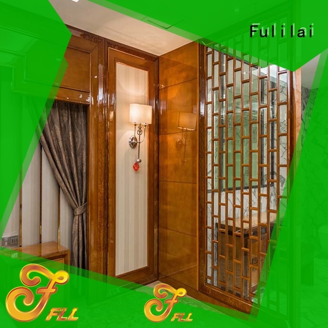 Fulilai install fitted wardrobe doors series for hotel