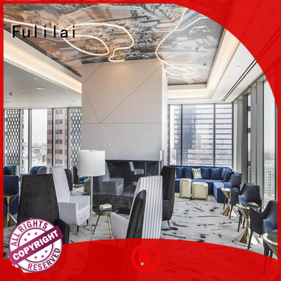 Fulilai design hotel lobby sofa manufacturers for indoor