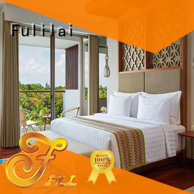 plywood Custom brand guestroom hotel furniture Fulilai wyndham