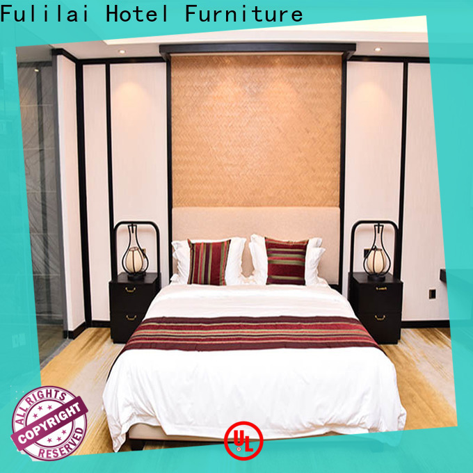 Fulilai wooden contemporary bedroom furniture factory for hotel