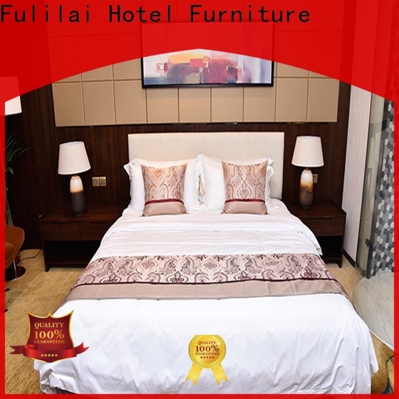 Fulilai mdf modern bedroom furniture Suppliers for hotel