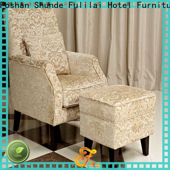 Fulilai fabric hotel sofa manufacturers for indoor