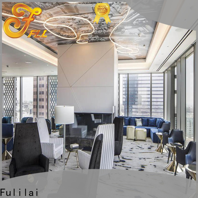 Fulilai upholstery hotel lobby sofa for business for hotel