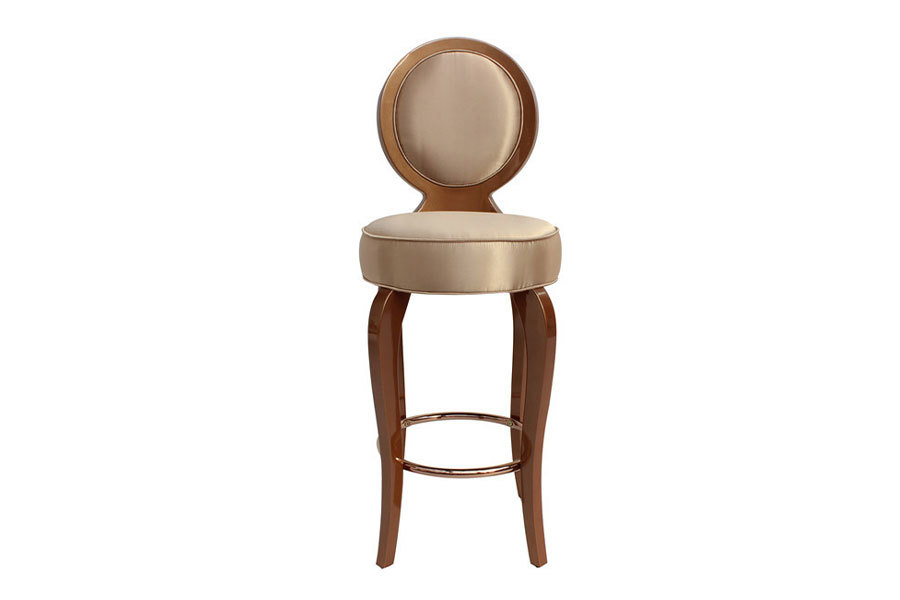French Style Furniture Round Back, Vintage French Bar Stools